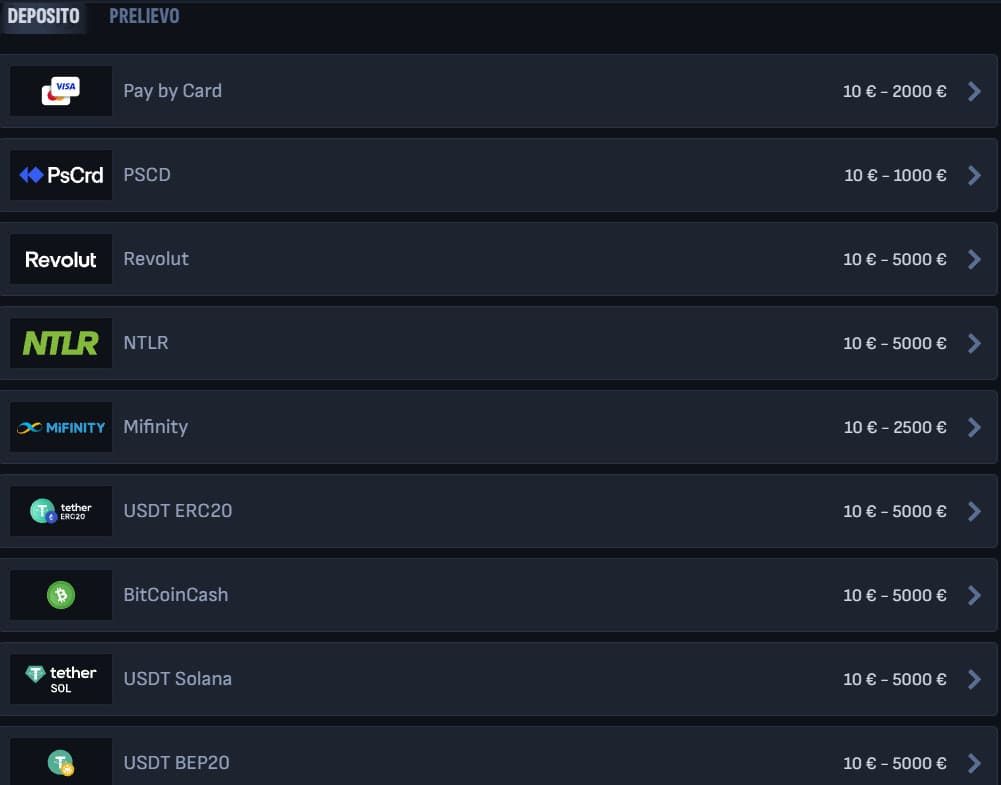 Mafia Casino Deposito – Postepay, Skrill e Bitcoin image 1